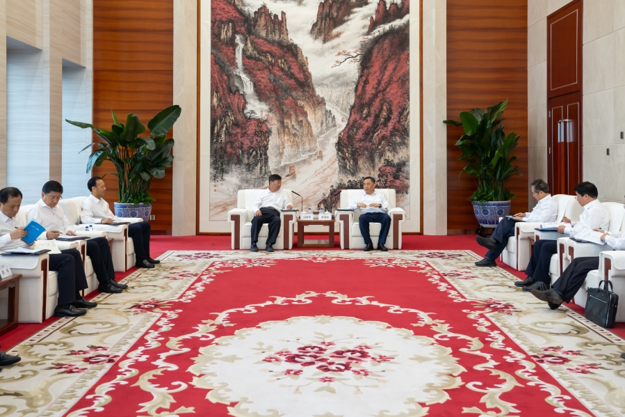 三峡集团与中国能建座谈 三峡集团与中国能建座谈